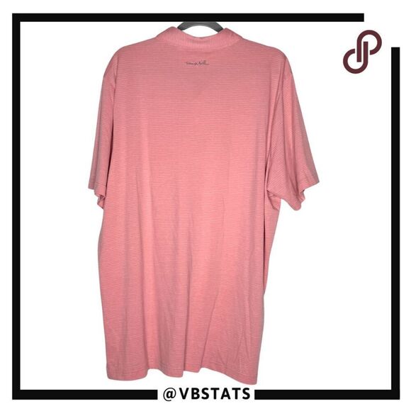 Travis Mathew Mens The Heater Short Sleeve Collared Polo Shirt Coral Size XXL - Picture 2 of 7